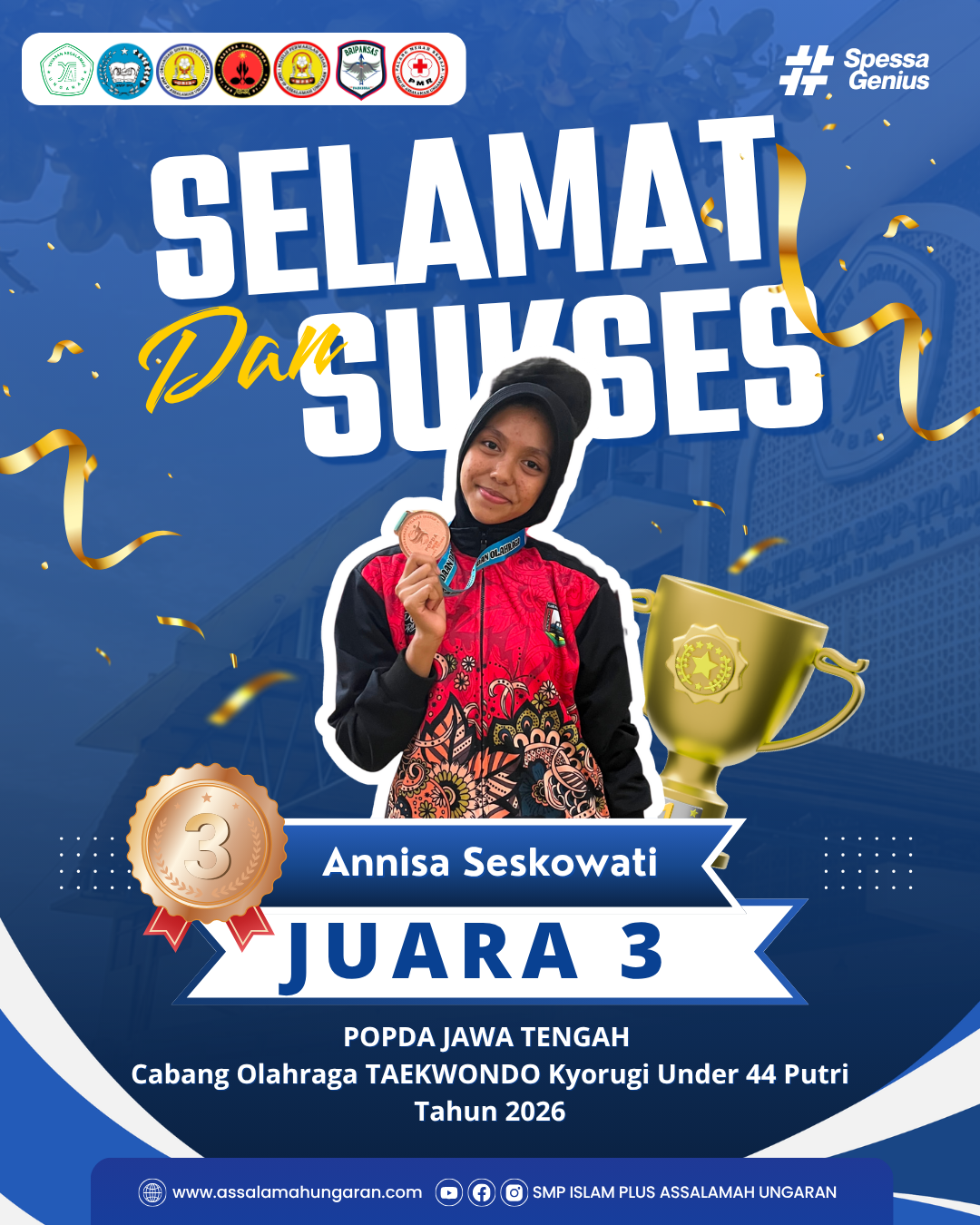Cabang Olahraga Taekwondo Pada POPDA JAWA TENGAH Tahun 2026