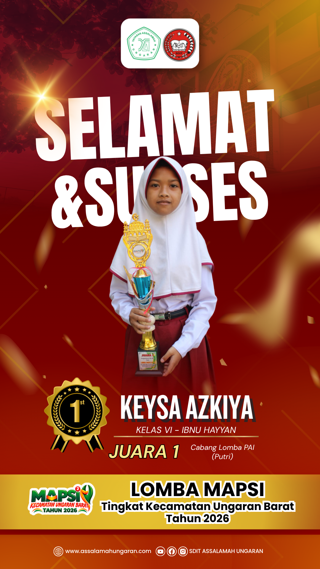 Cabang PAI (Putri) Lomba MAPSI Tingkat Kecamatan Ungaran Barat Tahun 2026