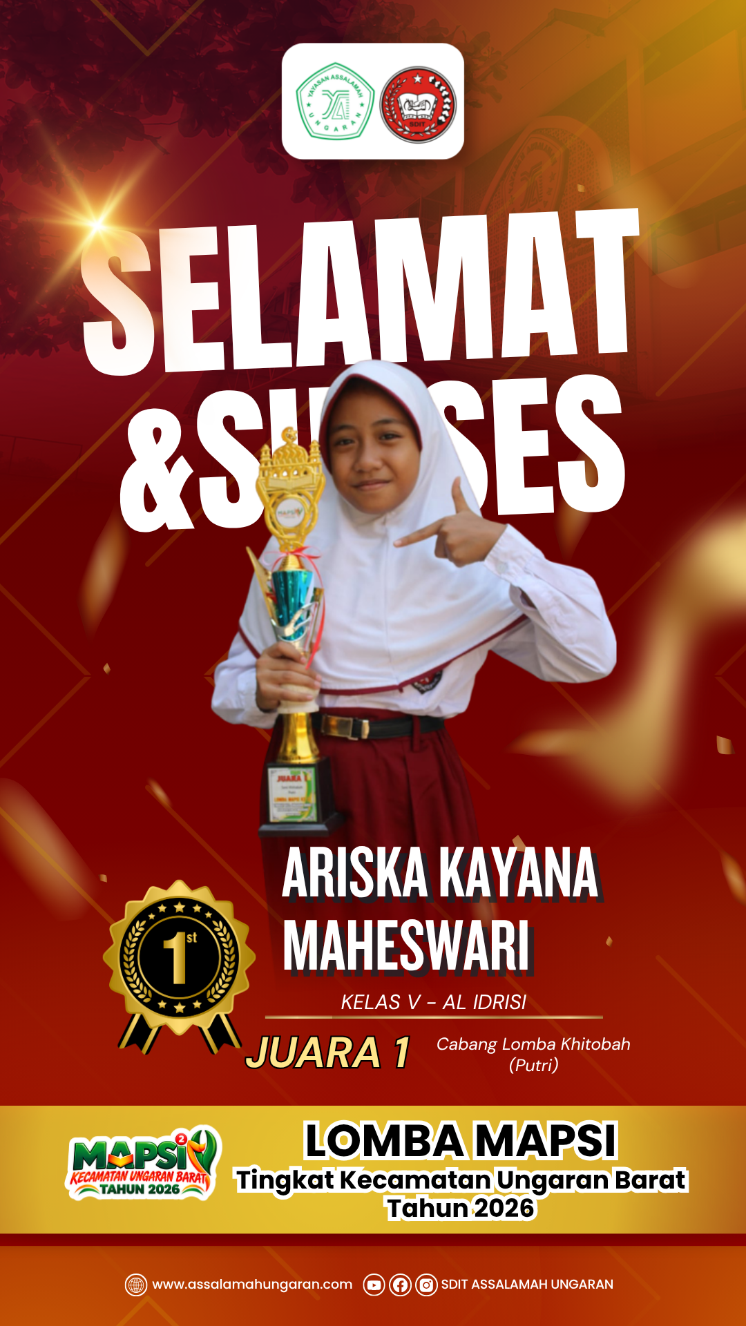 Cabang Khitobah (Putri) Lomba MAPSI Tingkat Kecamatan Ungaran Barat Tahun 2026