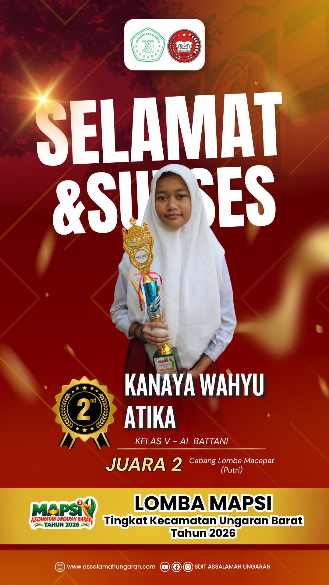 Cabang Lomba Macapat (Putri) Lomba MAPSI Tingkat Kecamatan Ungaran Barat Tahun 2026
