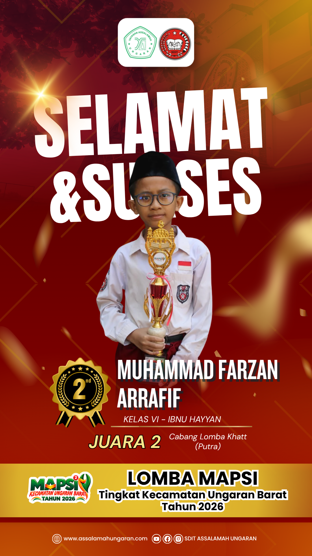 Cabang Lomba Khatt (Putra) LOMBA MAPSI Tingkat Kecamatan Ungaran Barat Tahun 2026