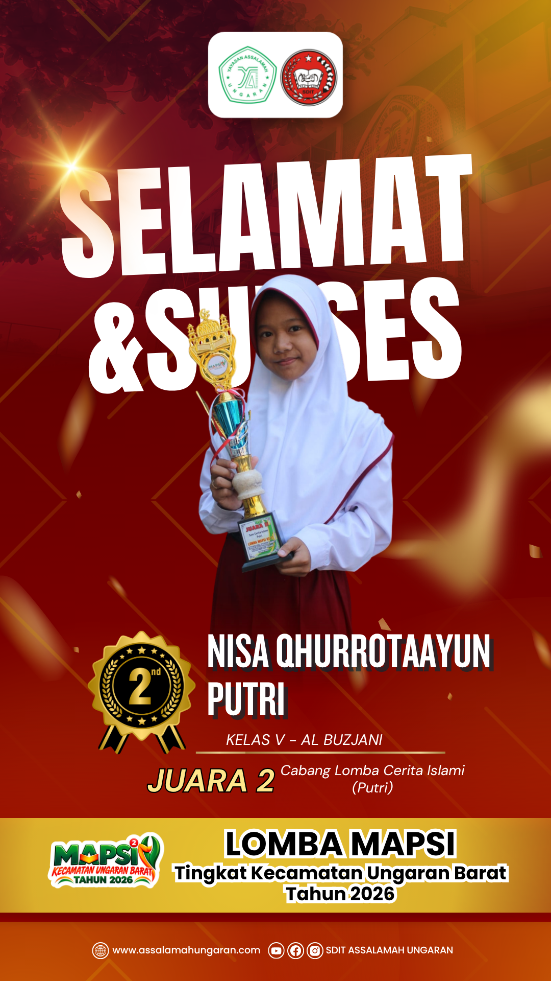 Cabang Lomba Cerita Islami (Putri) LOMBA MAPSI Tingkat Kecamatan Ungaran Barat Tahun 2026